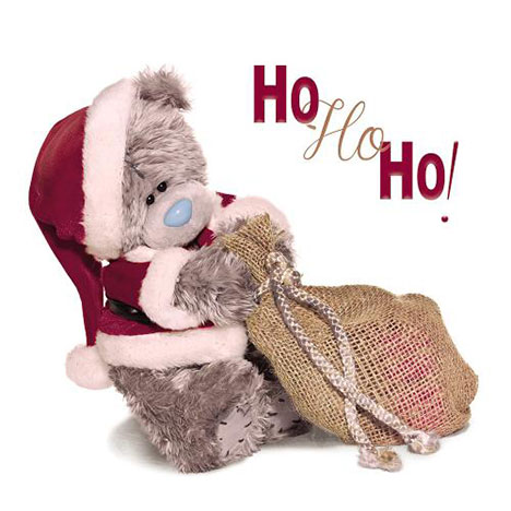 3D Holographic Ho Ho Ho Me to You Bear Christmas Card £2.99